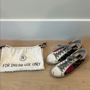 Golden Goose Pink Star with camo